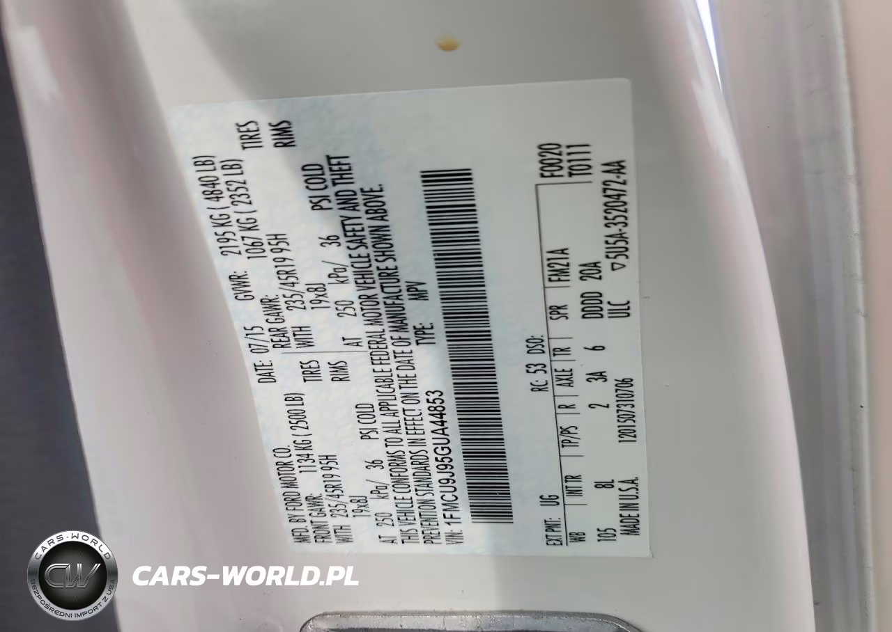 2016 Ford Escape Titanium VIN:1FMCU9J95GUA44853 - 13