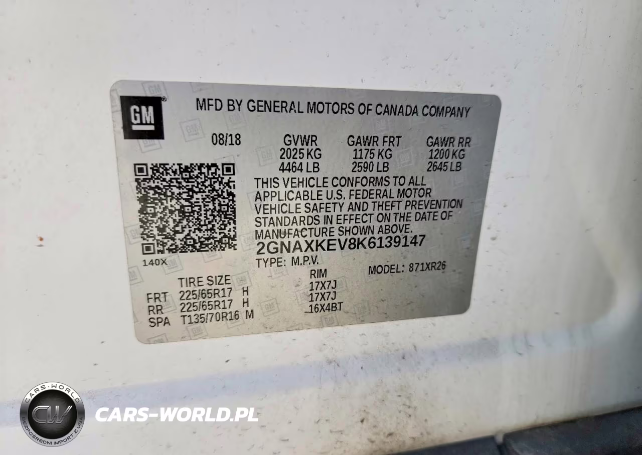 2019 Chevrolet Equinox Lt VIN:2GNAXKEV8K6139147 - 12