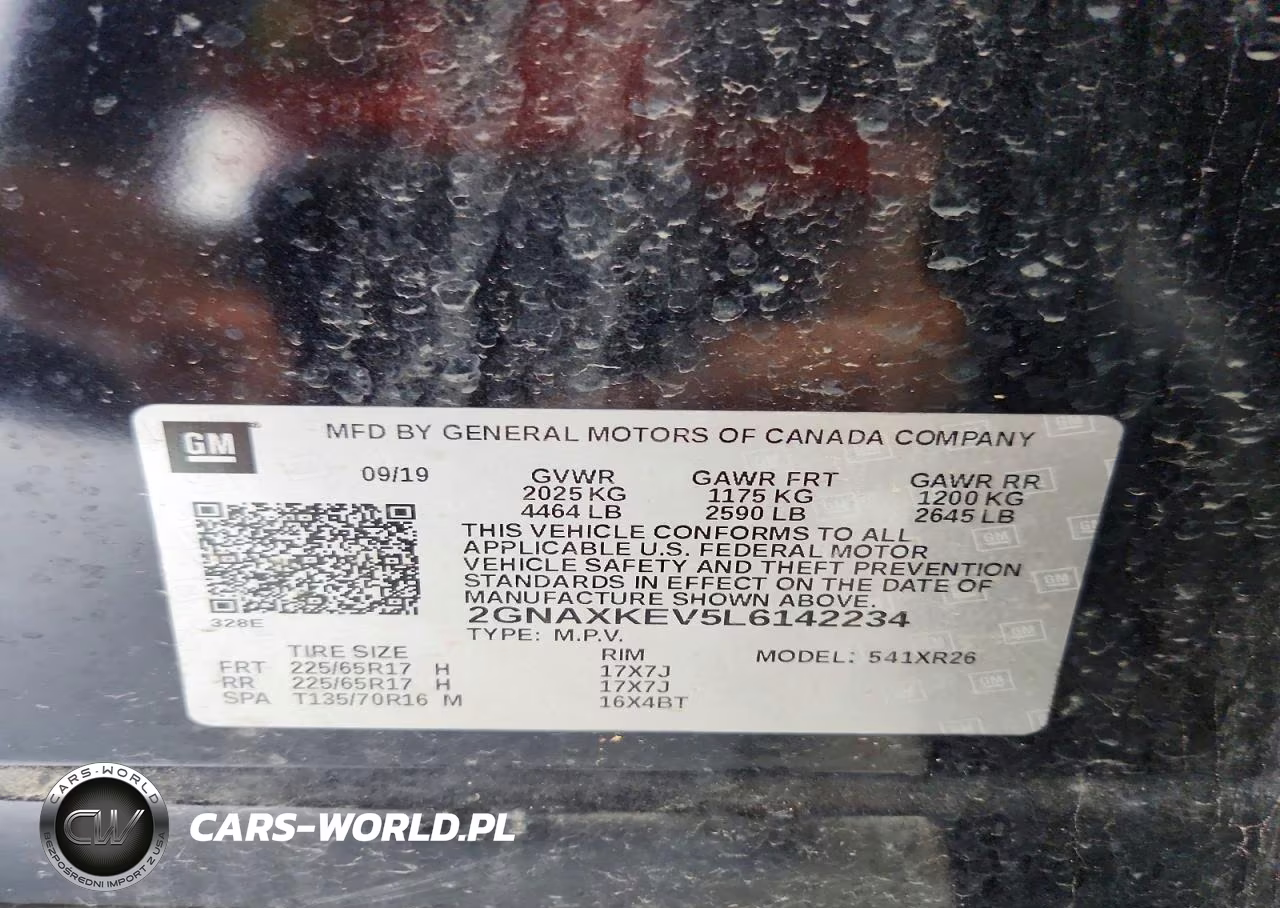 2020 Chevrolet Equinox Lt VIN:2GNAXKEV5L6142234 - 13