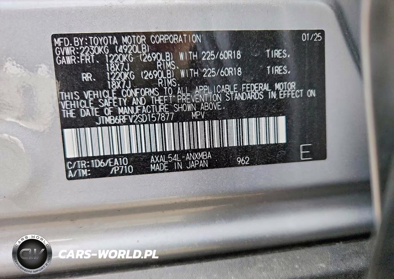 2025 Toyota Rav4 Xle Premium VIN:JTMB6RFV2SD157877 - 13
