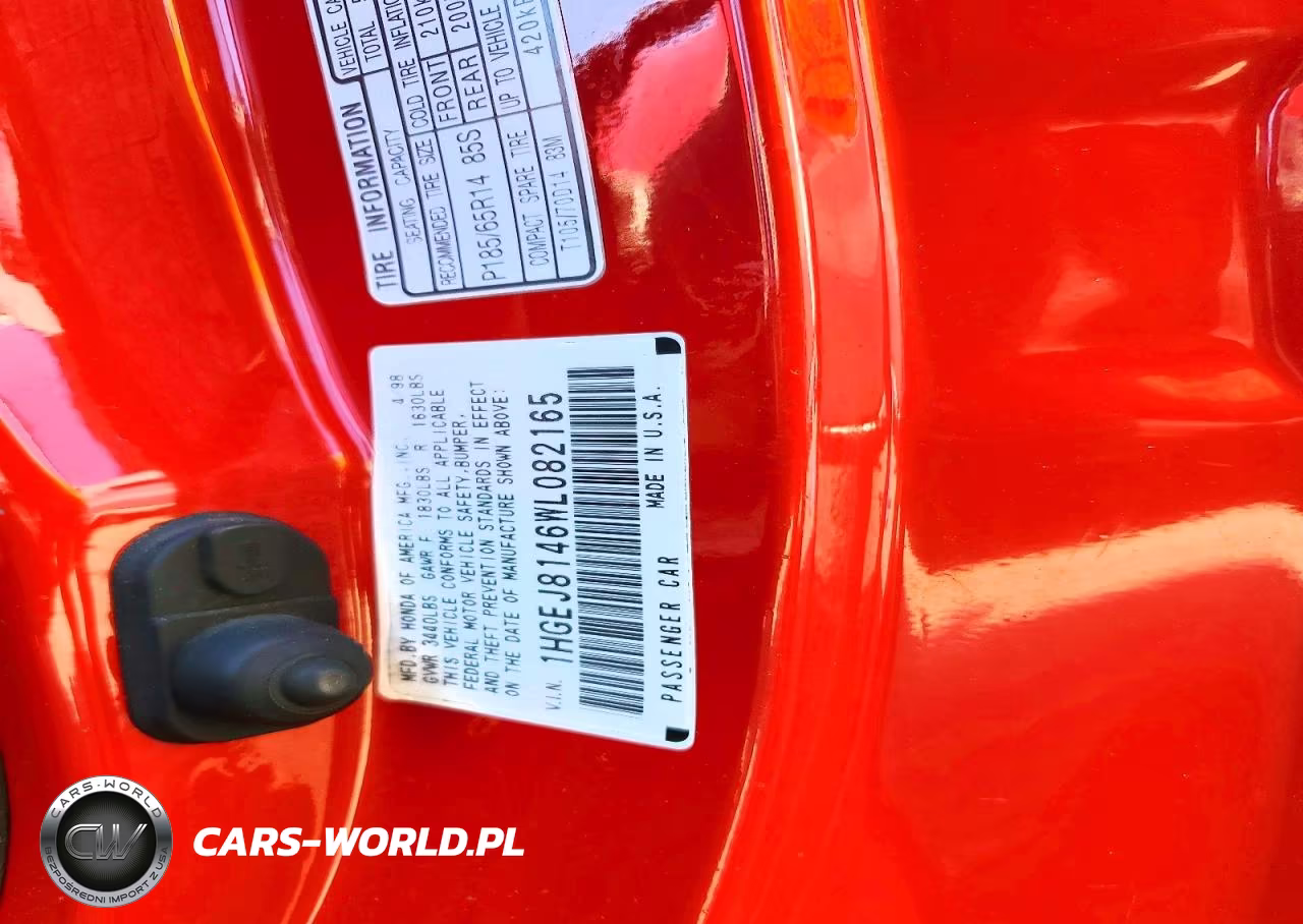 1998 Honda Civic Ex VIN:1HGEJ8146WL082165 - 13