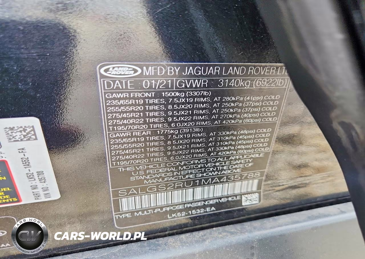 2021 Land Rover Range Rover Hse Westminster Edition VIN:SALGS2RU1MA435788 - 13