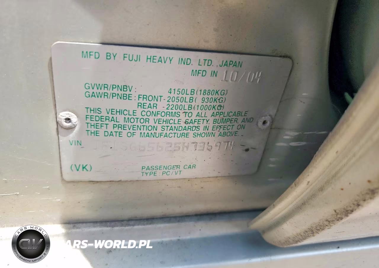 2005 Subaru Forester 2.5Xs VIN:JF1SG65625H736974 - 13