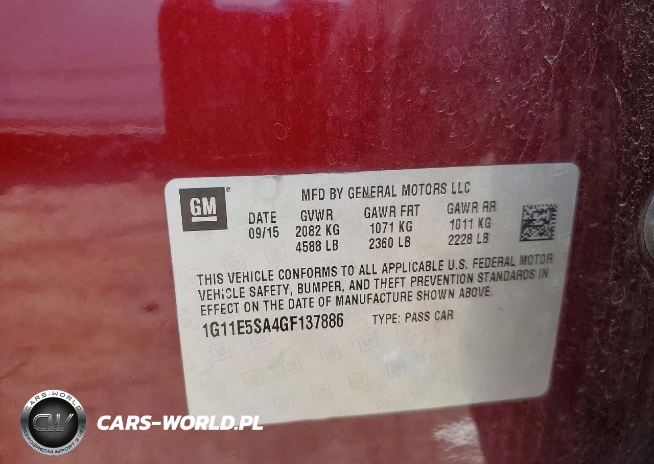 2016 Chevrolet Malibu Limited Ltz VIN:1G11E5SA4GF137886 - 12