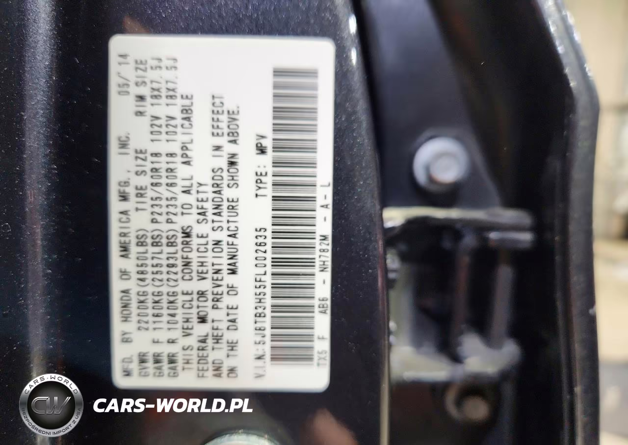 2015 Acura Rdx VIN:5J8TB3H55FL002635 - 14