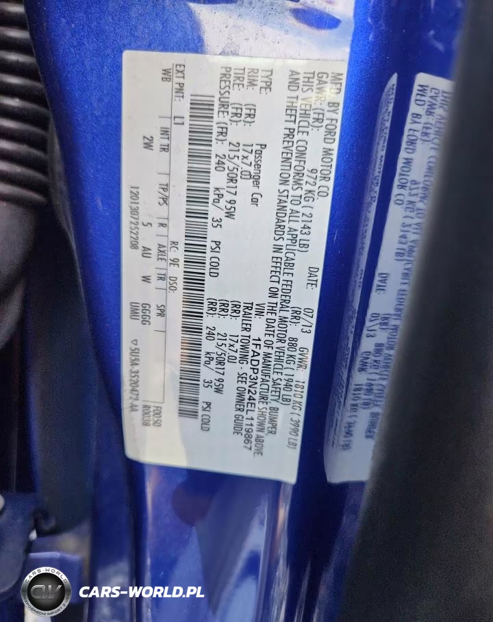 2014 Ford Focus Titanium VIN:1FADP3N24EL119867 - 12