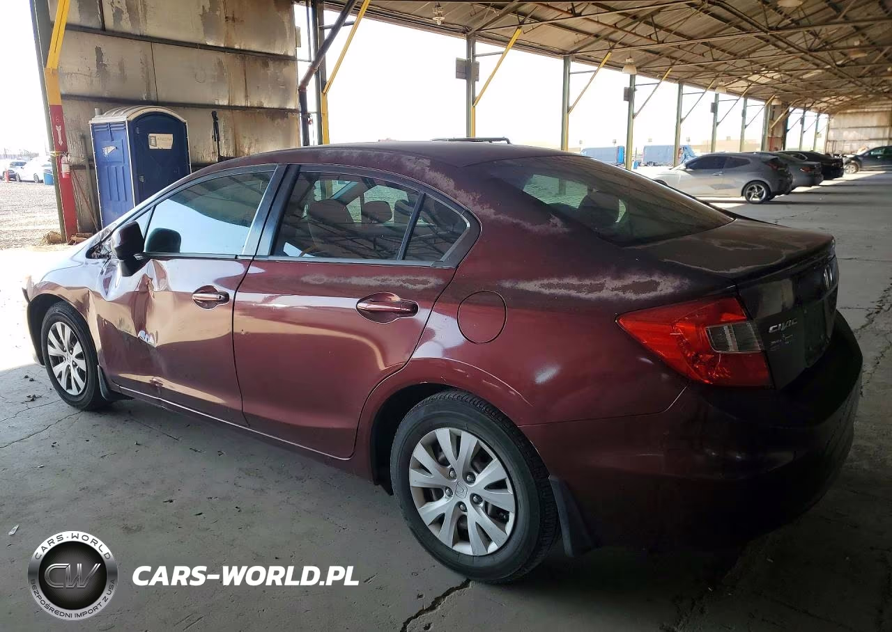 2012 Honda Civic Lx VIN:2HGFB2F52CH579416 - 2
