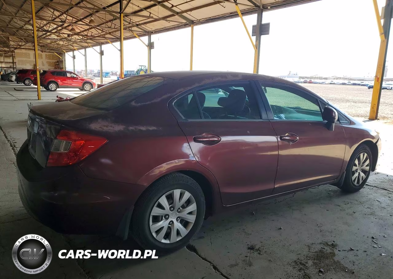 2012 Honda Civic Lx VIN:2HGFB2F52CH579416 - 3