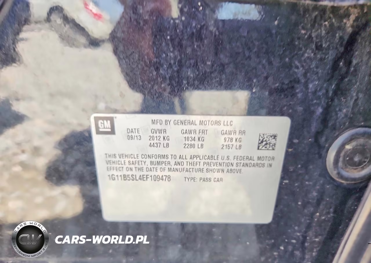 2014 Chevrolet Malibu Ls VIN:1G11B5SL4EF109478 - 12