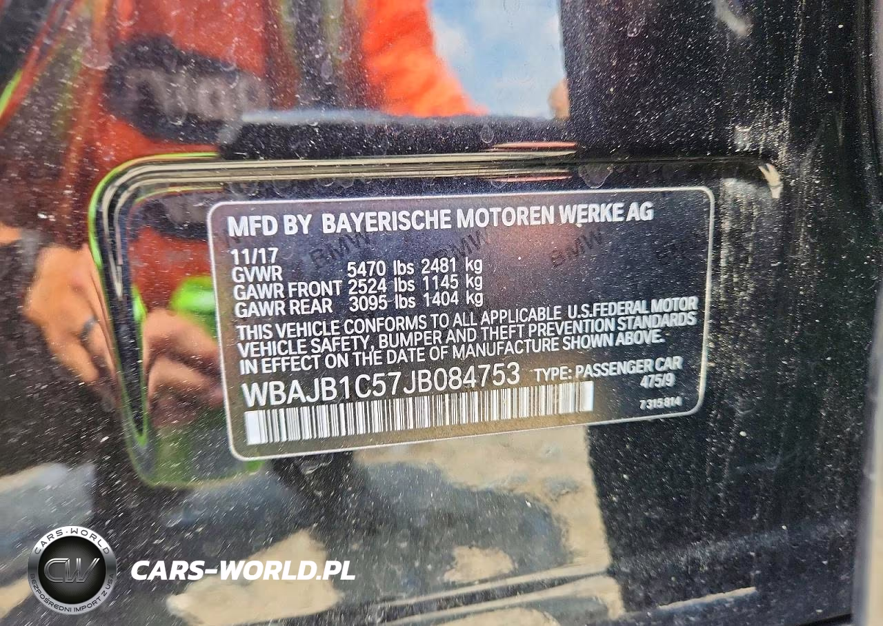 2018 BMW 530Xe VIN:WBAJB1C57JB084753 - 12