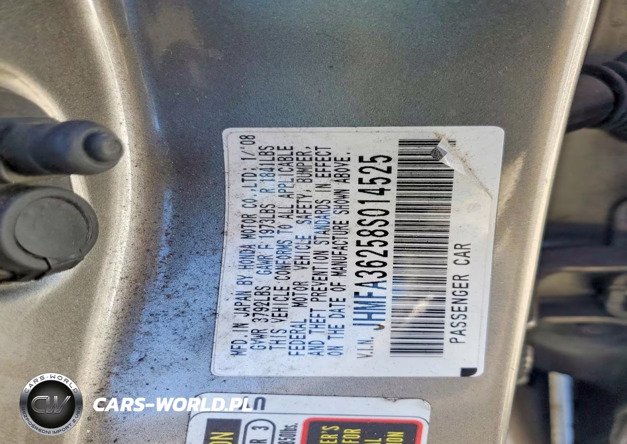 2008 Honda Civic Hybrid VIN:JHMFA36258S014525 - 12