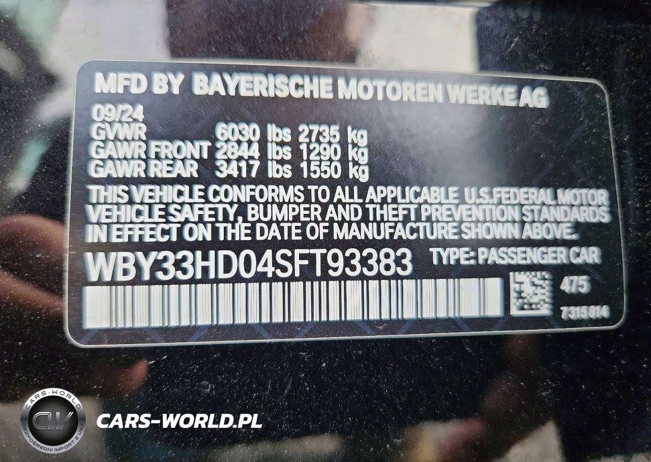 2025 BMW I4 M50 VIN:WBY33HD04SFT93383 - 12
