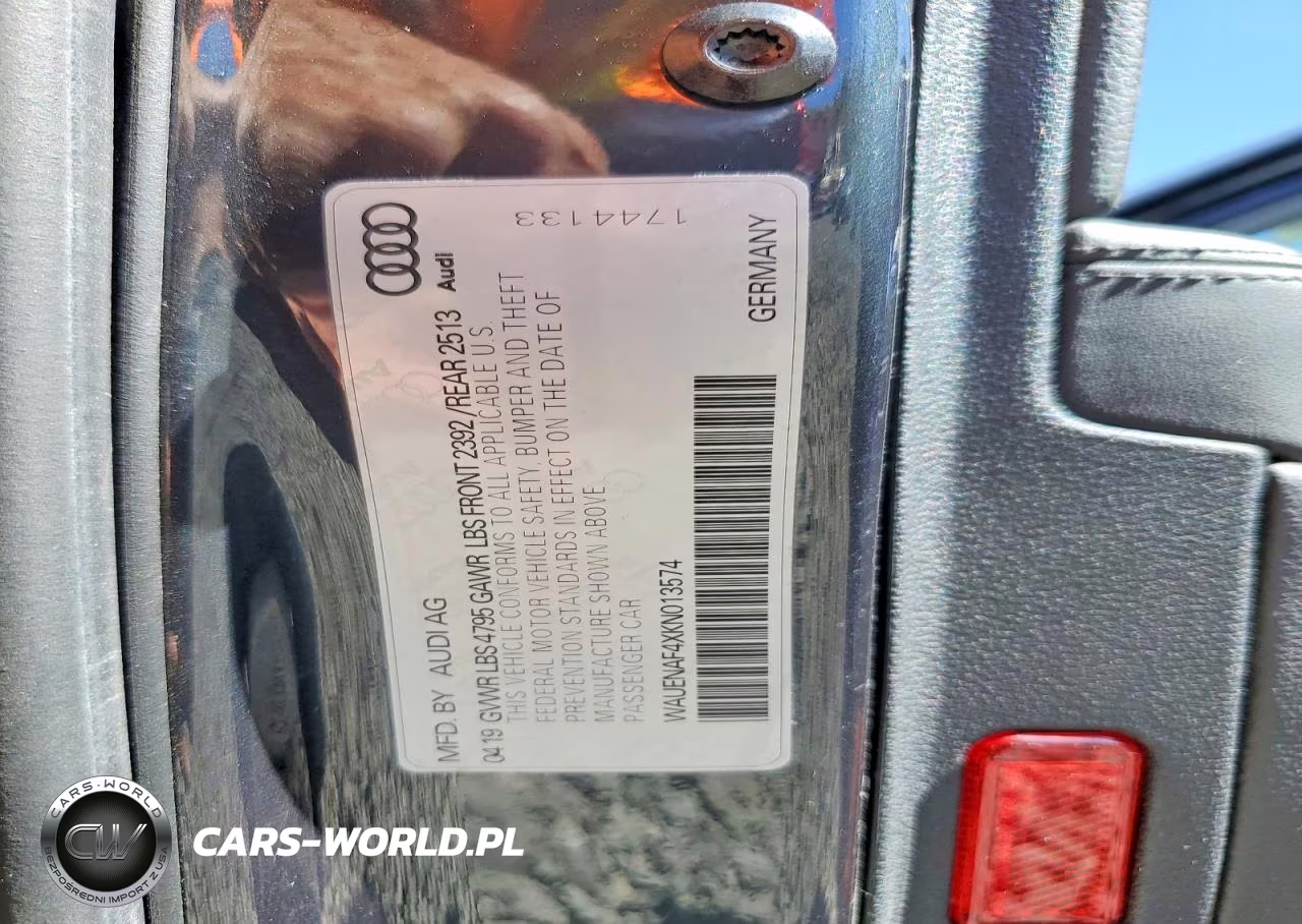 2019 Audi A4 Premium Plus VIN:WAUENAF4XKN013574 - 13