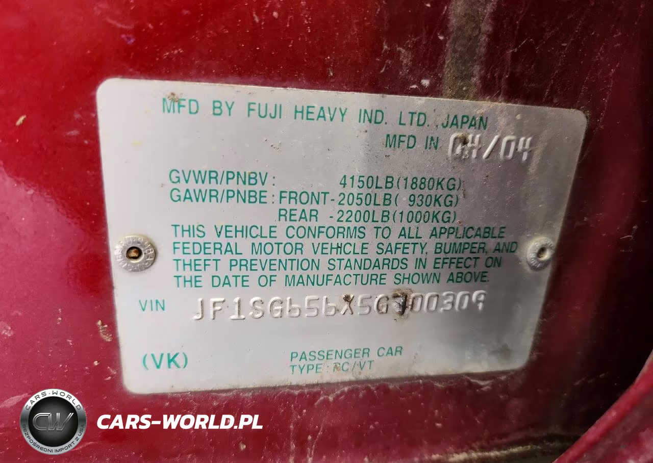 2005 Subaru Forester 2.5Xs VIN:JF1SG656X5G700309 - 12
