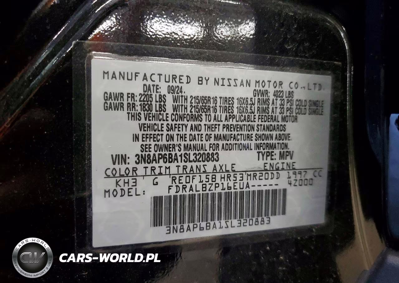 2025 Nissan Kicks S VIN:3N8AP6BA1SL320883 - 13