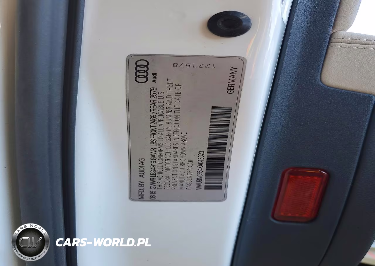 2019 Audi A5 Premium Plus VIN:WAUBNCF54KA045323 - 12