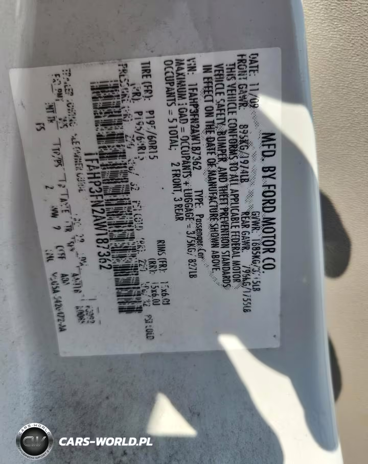 2010 Ford Focus Se VIN:1FAHP3FN2AW187362 - 12