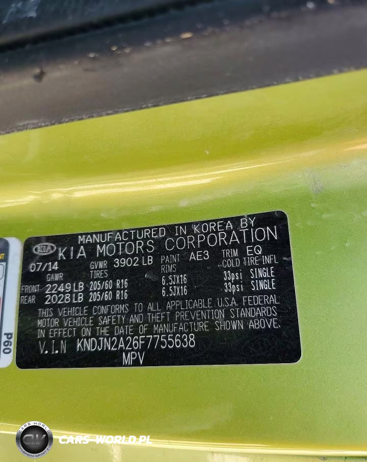 2015 Kia Soul Base VIN:KNDJN2A26F7755638 - 13