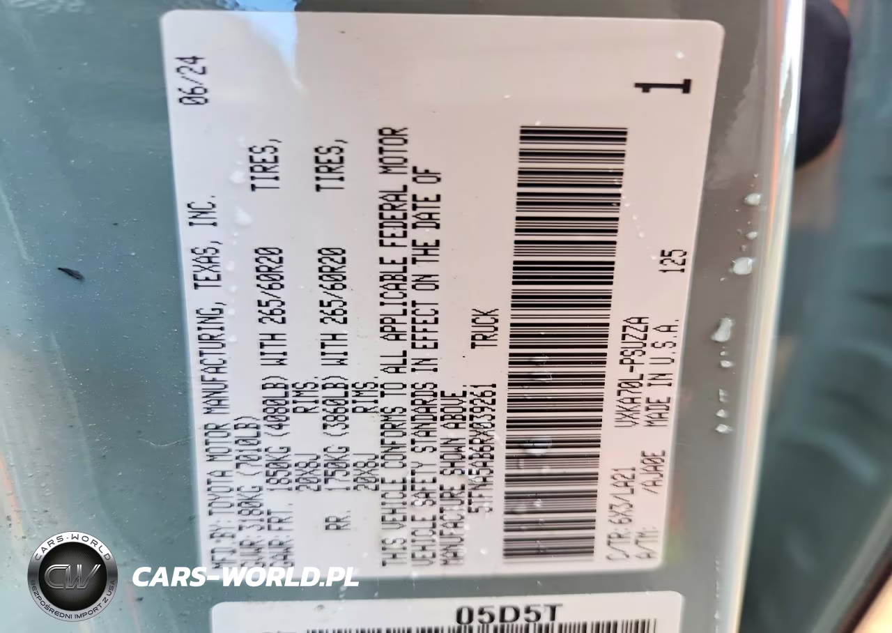 2024 Toyota Tundra Platinum VIN:5TFNA5AB6RX039261 - 12