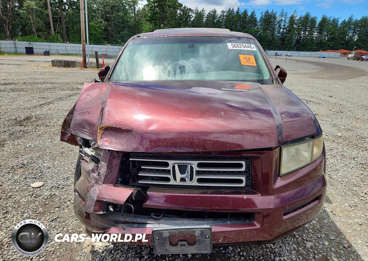 2007 Honda Ridgeline Rtl VIN:2HJYK16527H003442 - 5