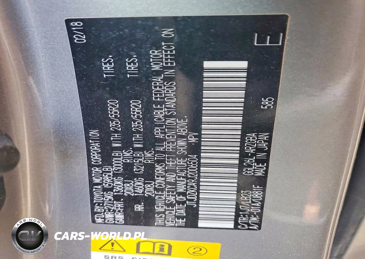 2018 Lexus Rx 350 L VIN:JTJDZKCA9J2006504 - 13