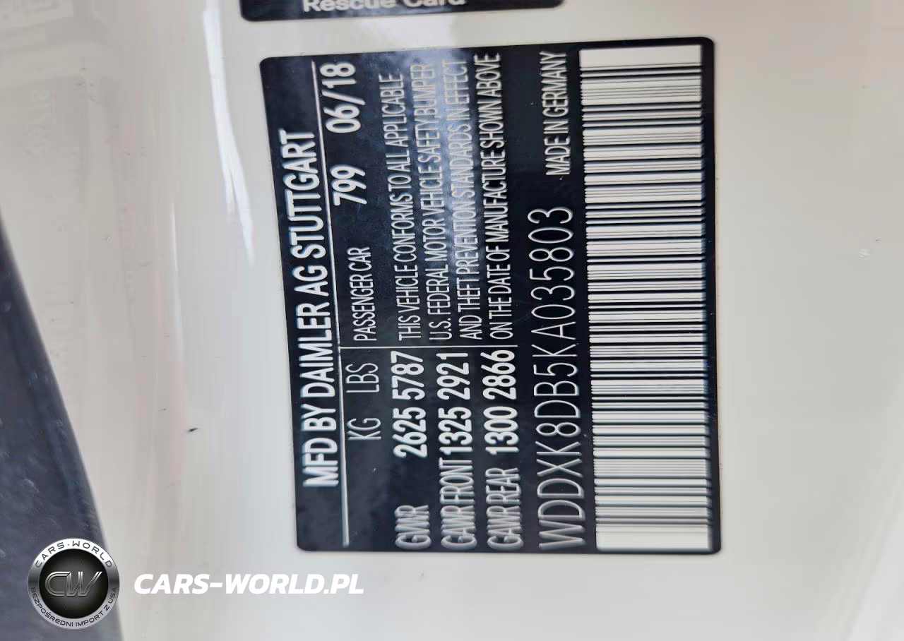 2019 Mercedes-Benz S 560 VIN:WDDXK8DB5KA035803 - 12