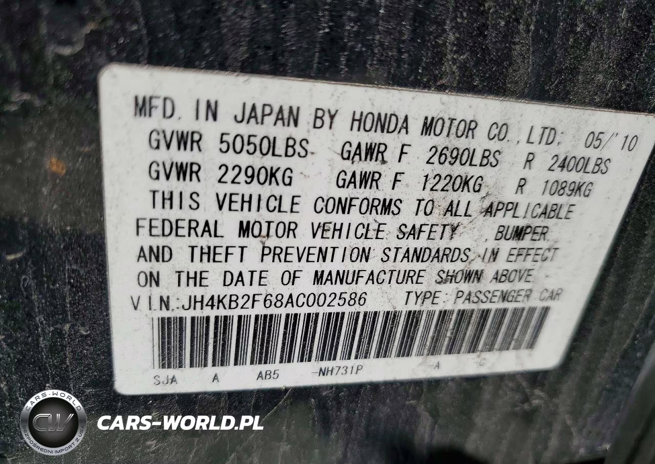 2010 Acura Rl VIN:JH4KB2F68AC002586 - 13