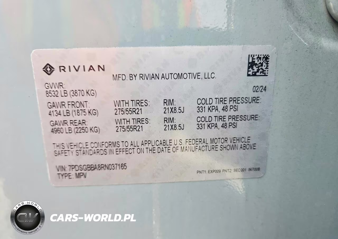 2024 Rivian R1S Adventure VIN:7PDSGBBA8RN037165 - 13