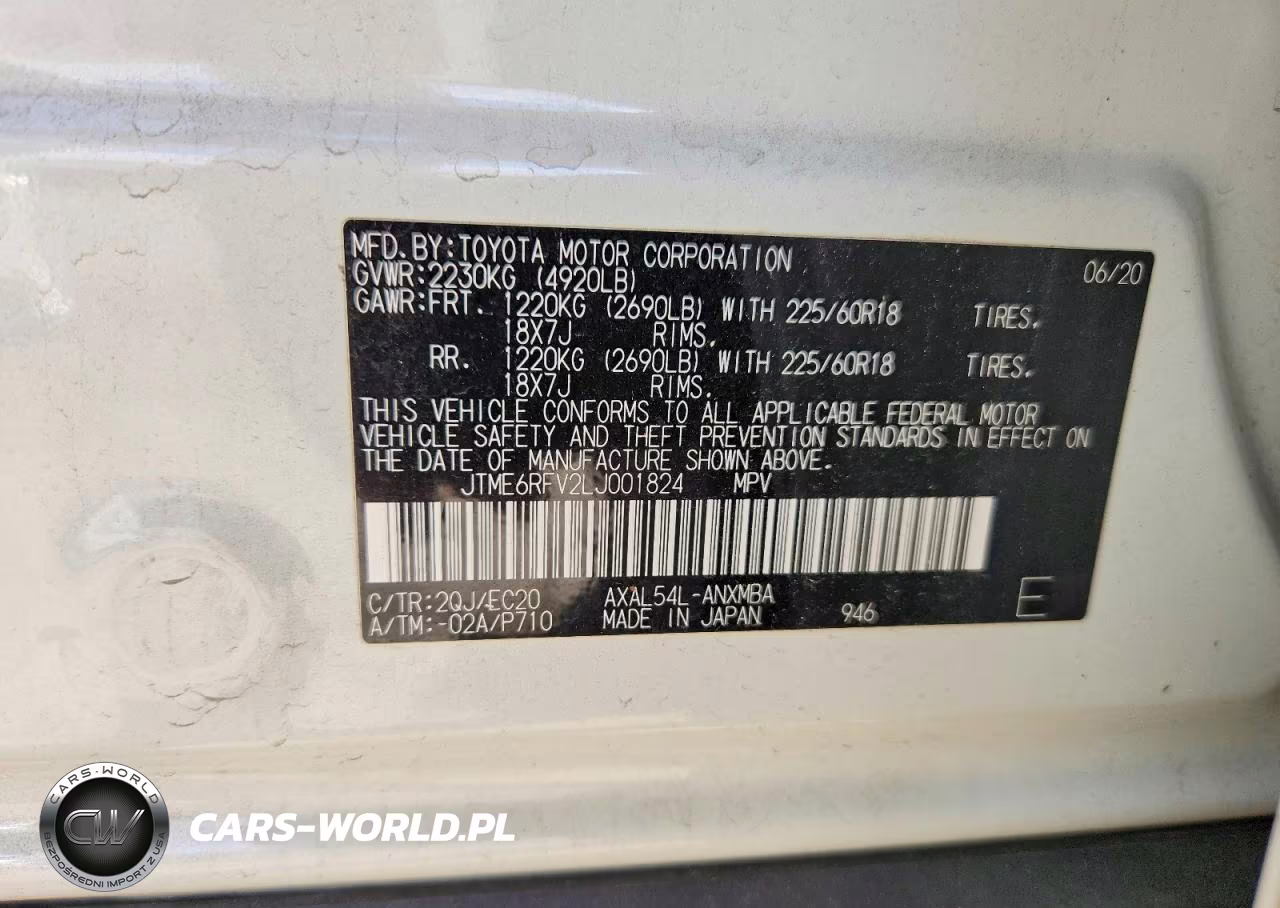 2020 Toyota Rav4 Xse VIN:JTME6RFV2LJ001824 - 14