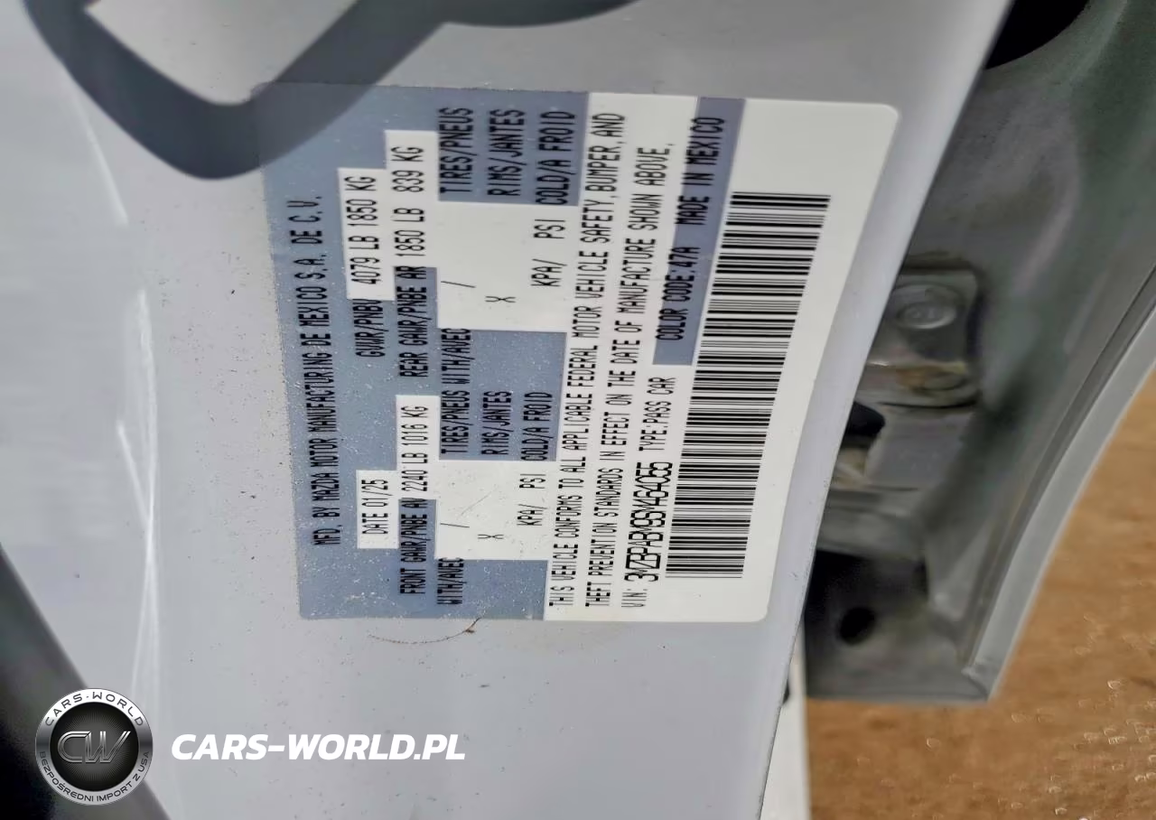 2025 Mazda 3 Select Sport VIN:3MZBPABM9SM464055 - 12