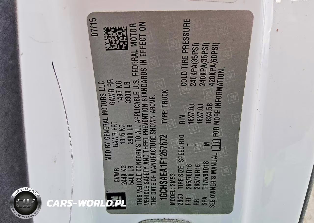 2015 Chevrolet Colorado VIN:1GCHSAEA1F1267672 - 12