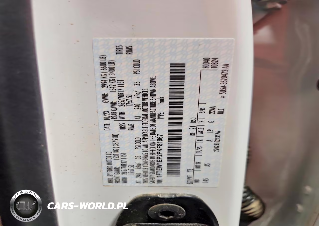 2023 Ford F150 Supercrew VIN:1FTEW1EP2PKF81967 - 12