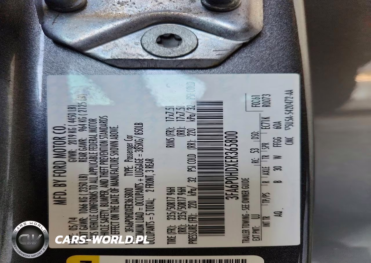 2014 Ford Fusion Se VIN:3FA6P0HDXER365800 - 12