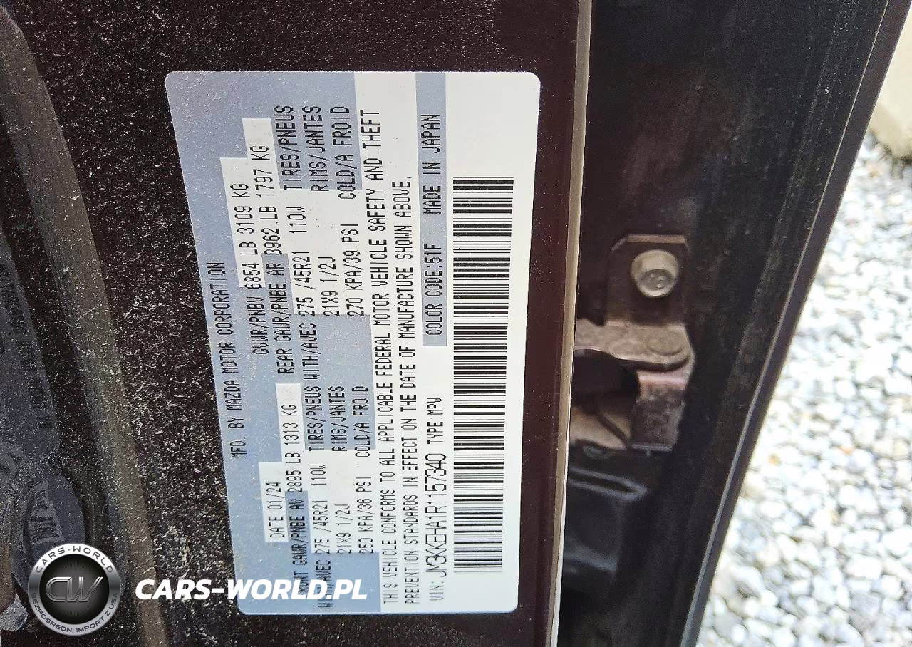 2024 Mazda Cx-90 Premium Plus VIN:JM3KKEHA1R1157340 - 13