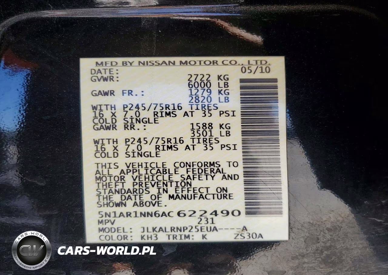 2010 Nissan Pathfinder S Fe+ VIN:5N1AR1NN6AC622490 - 13