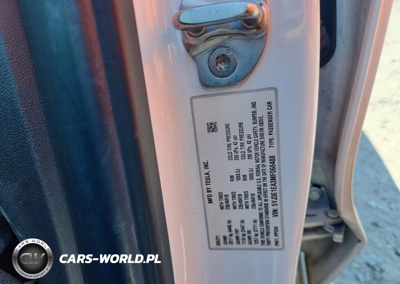 2021 Tesla Model 3 VIN:5YJ3E1EA3MF066488 - 12