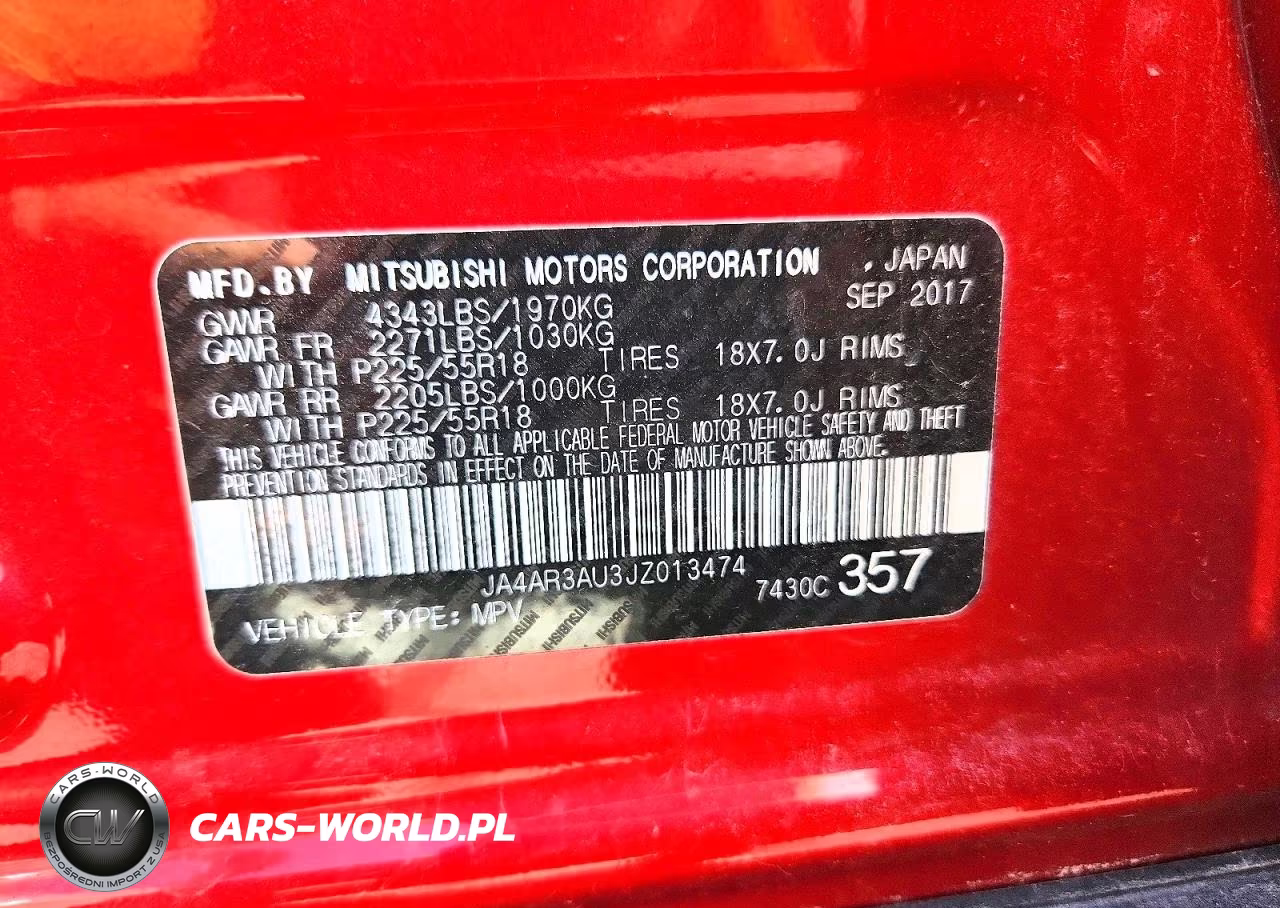 2018 Mitsubishi Outlander Sport Es VIN:JA4AR3AU3JZ013474 - 13