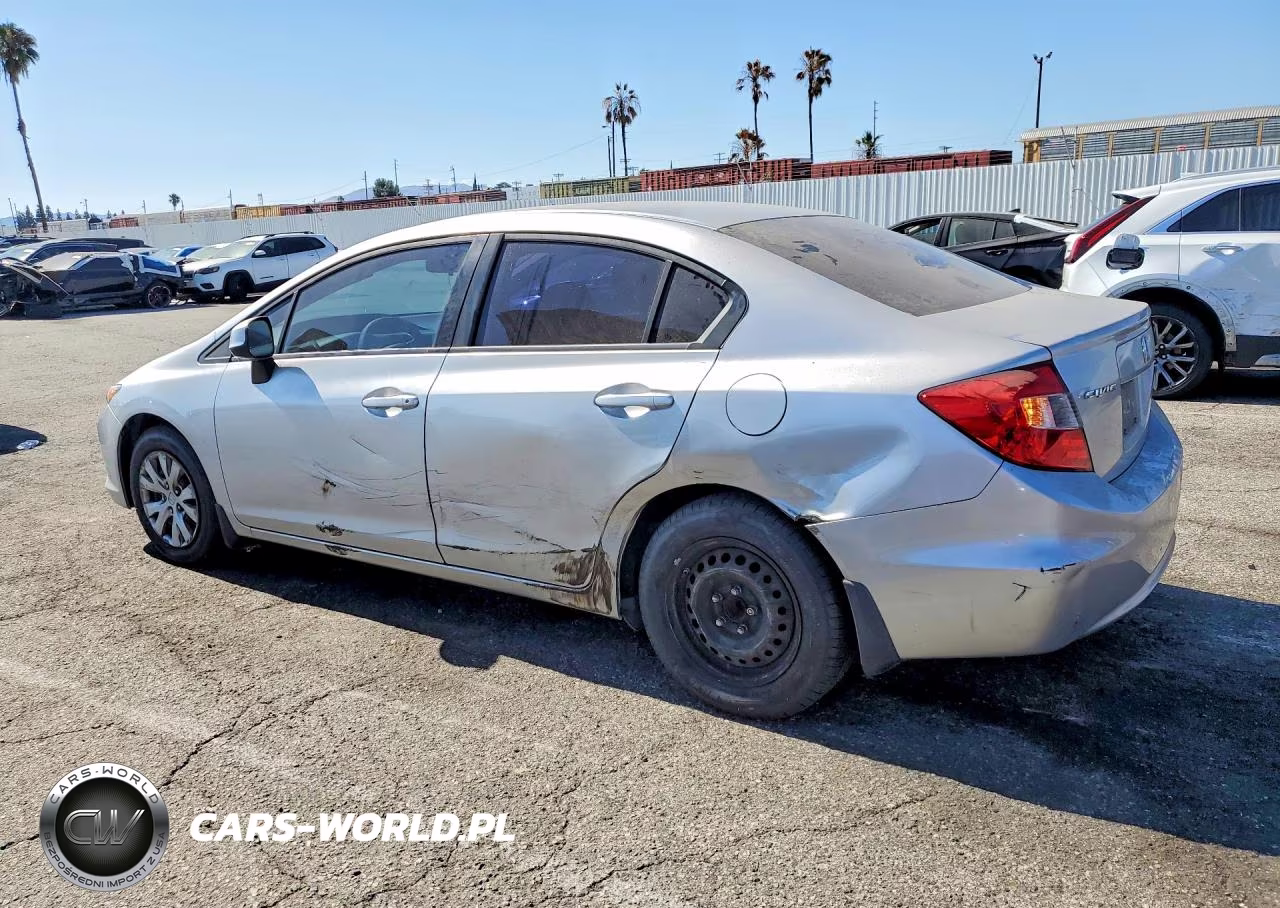2012 Honda Civic Lx VIN:19XFB2F59CE383760 - 2