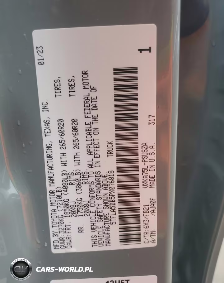 2023 Toyota Tundra Sr5 VIN:5TFLA5DB5PX076818 - 12