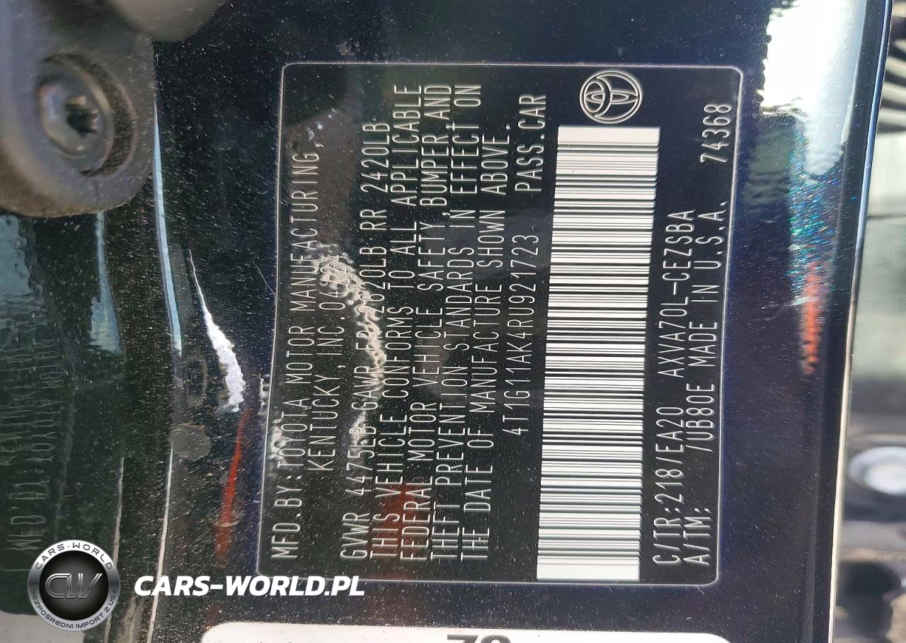 2024 Toyota Camry Se VIN:4T1G11AK4RU921723 - 14