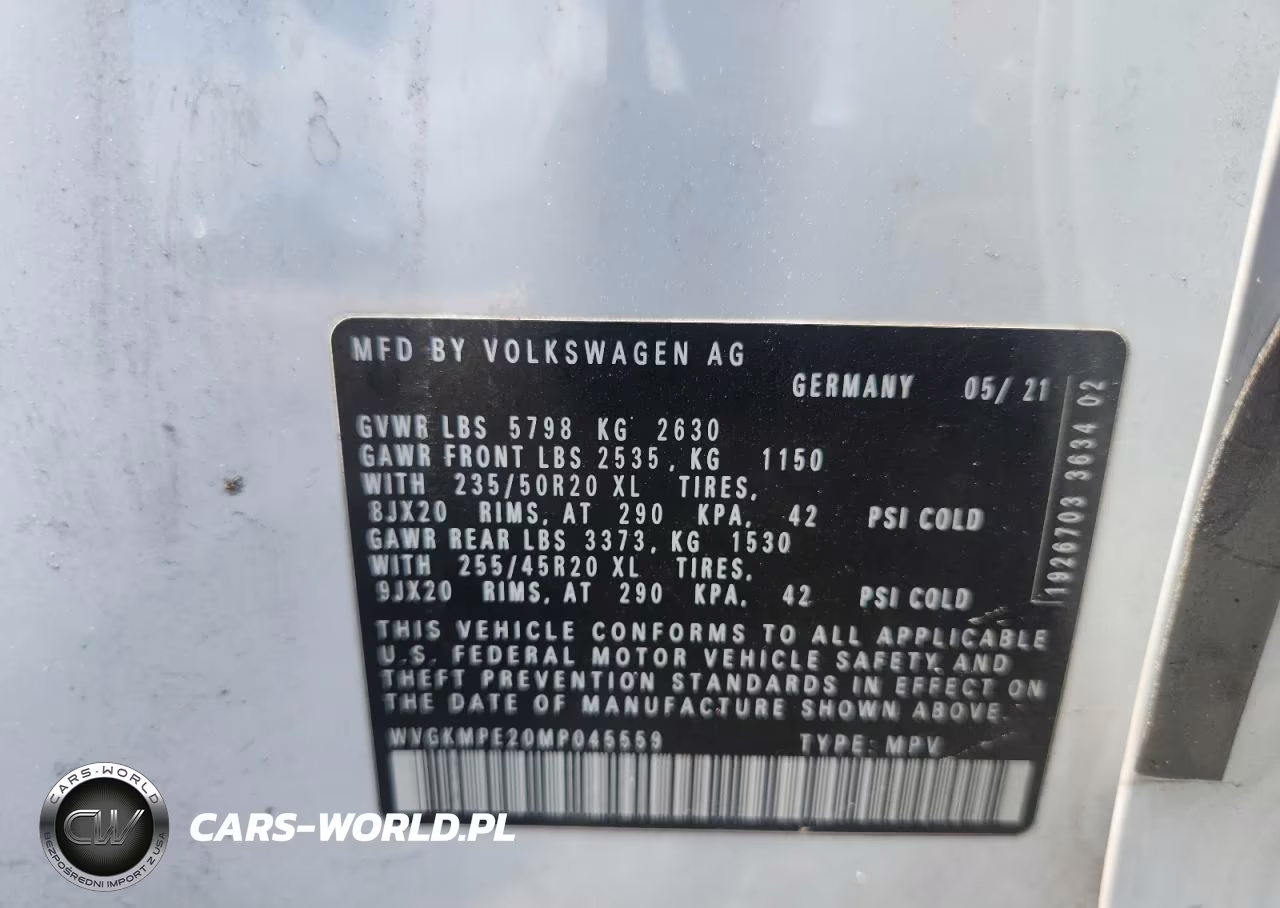 2021 Volkswagen Id.4 Pro S VIN:WVGKMPE20MP045559 - 13