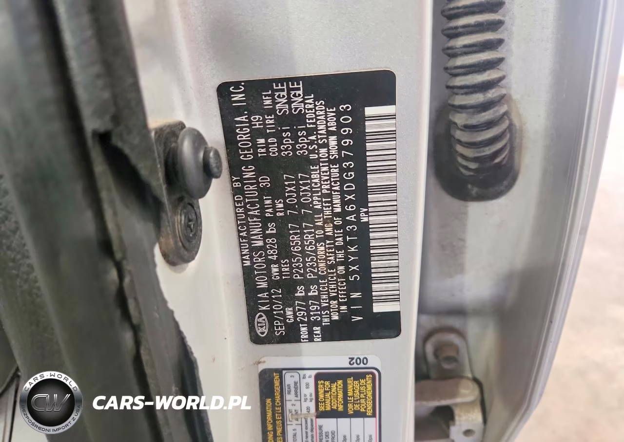 2013 Kia Sorento Lx VIN:5XYKT3A6XDG379903 - 13
