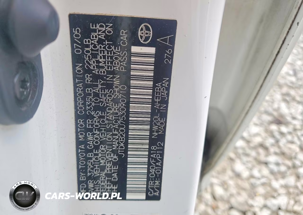 2005 Toyota Prius Base VIN:JTDKB20U753090710 - 13