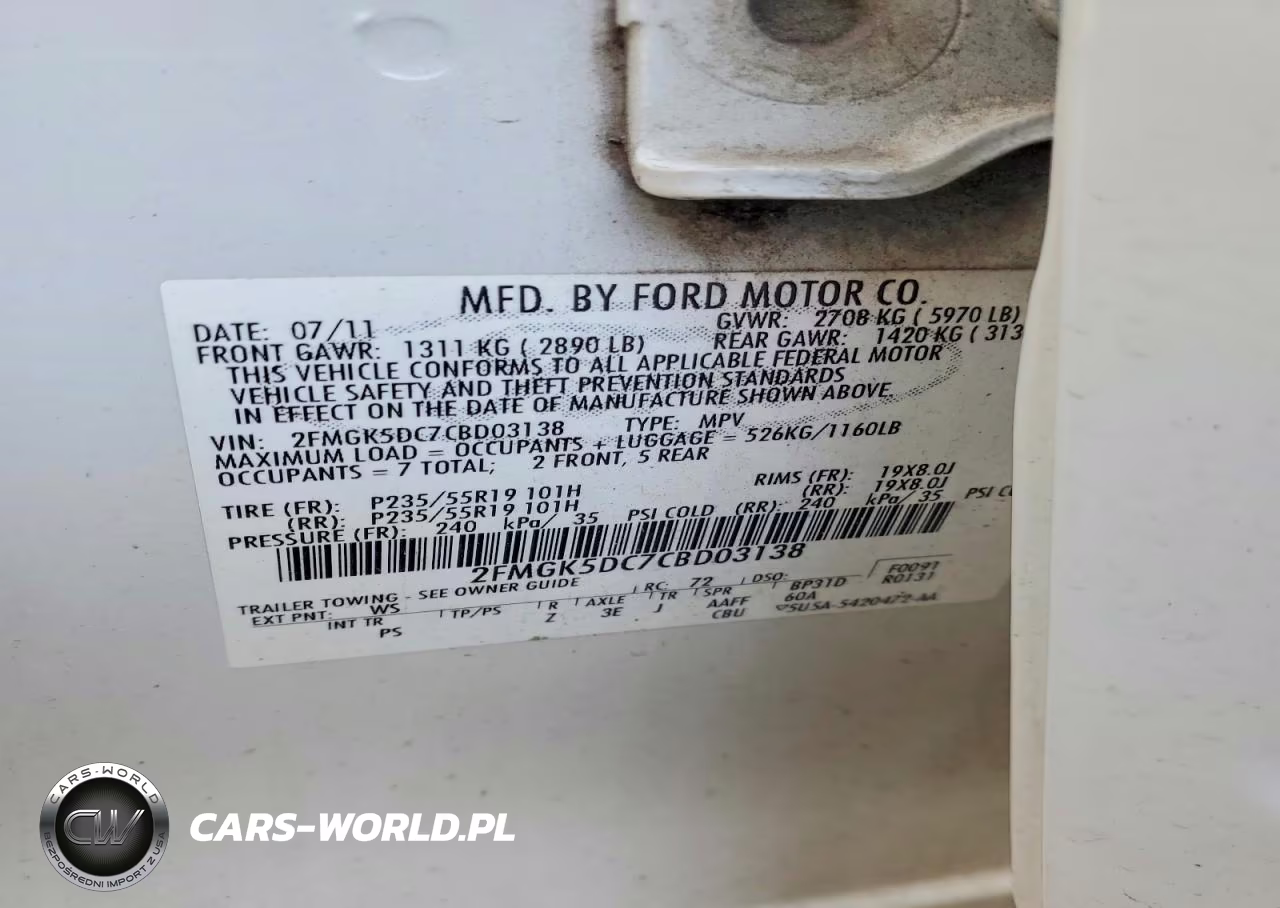 2012 Ford Flex Limited VIN:2FMGK5DC7CBD03138 - 13