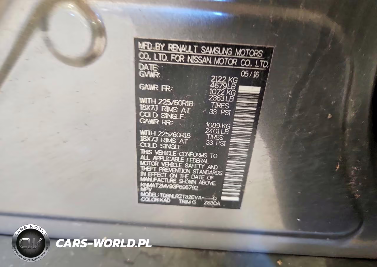2016 Nissan Rogue Sl VIN:KNMAT2MV9GP696792 - 13