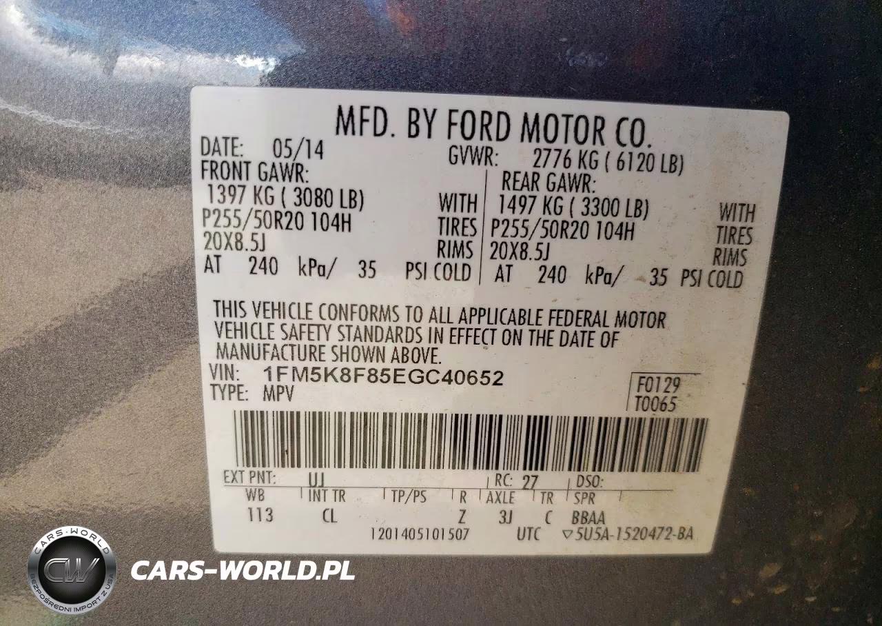 2014 Ford Explorer Limited VIN:1FM5K8F85EGC40652 - 13