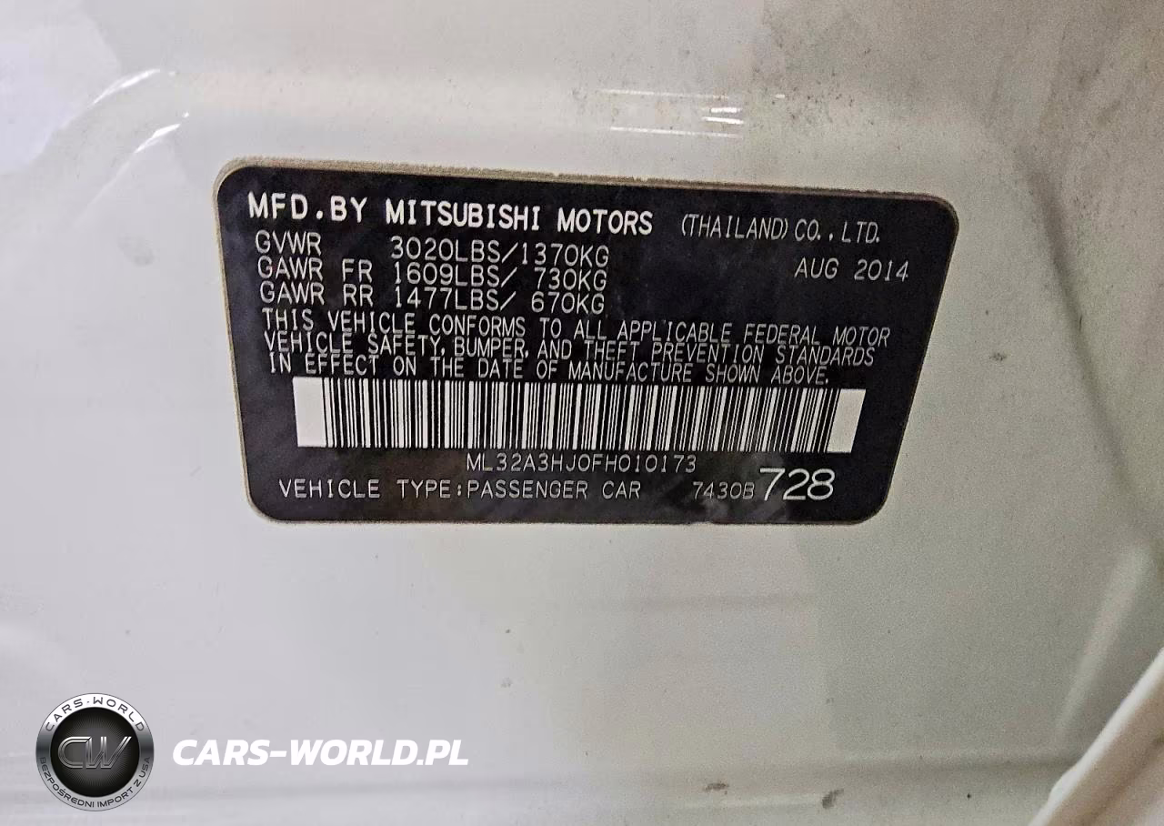 2015 Mitsubishi Mirage De VIN:ML32A3HJ0FH010173 - 12