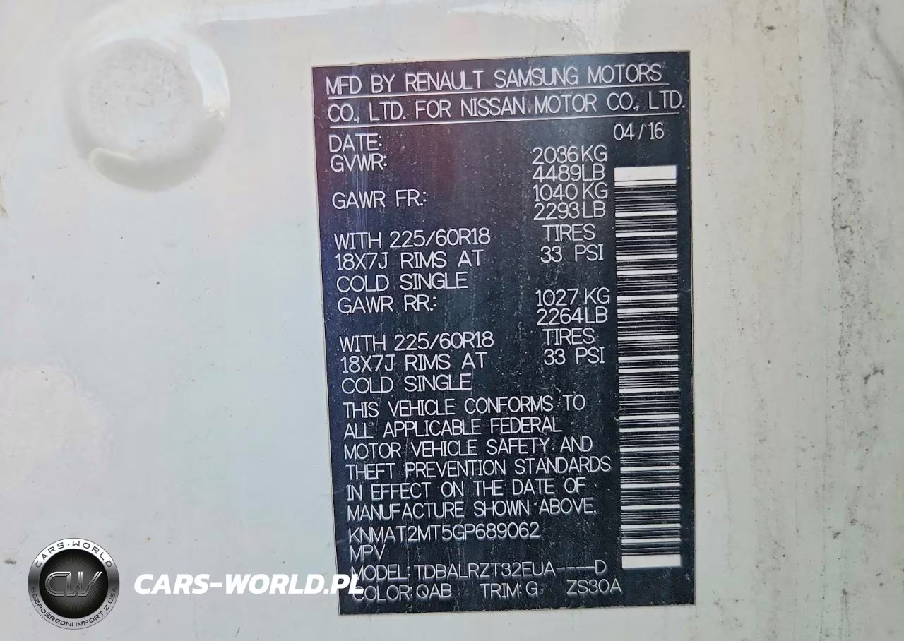 2016 Nissan Rogue Sl VIN:KNMAT2MT5GP689062 - 13