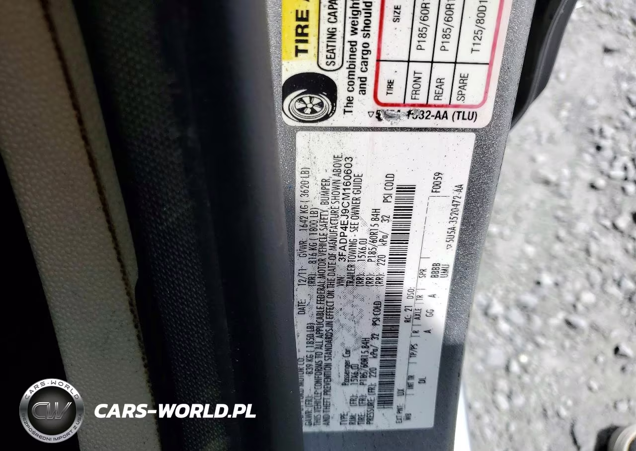 2012 Ford Fiesta Se VIN:3FADP4EJ9CM160603 - 14