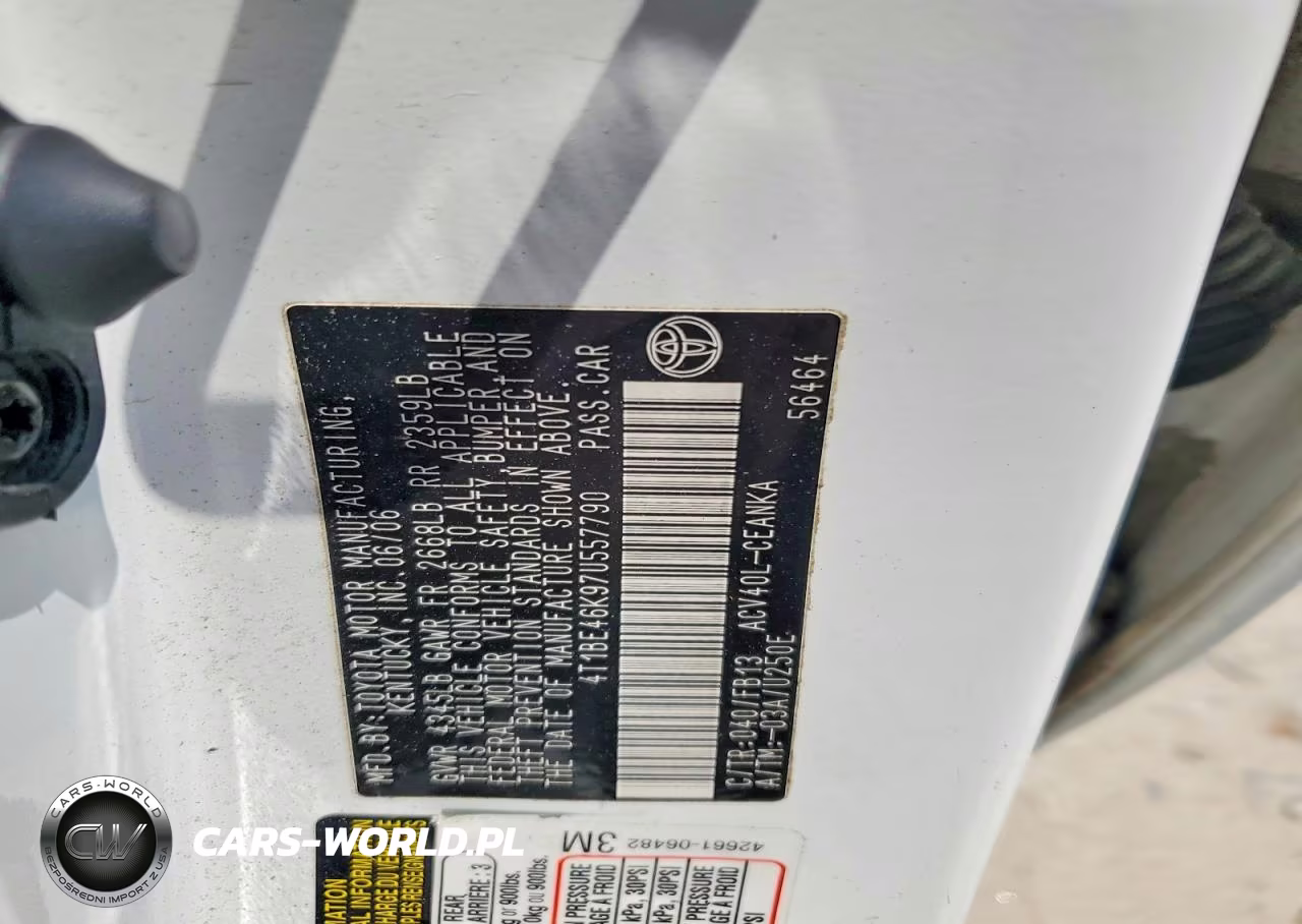 2007 Toyota Camry Ce VIN:4T1BE46K97U557790 - 12